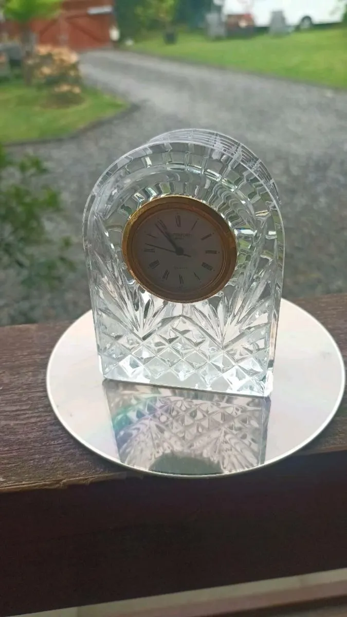 Waterford Crystal clock, stamped, as new, D18 - Image 2