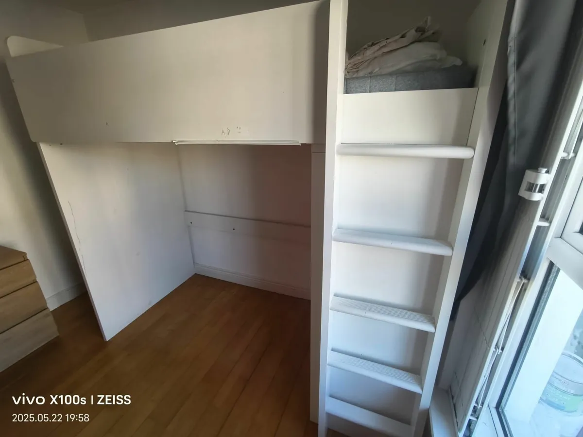 IKEA loft bed with mattress - Image 2