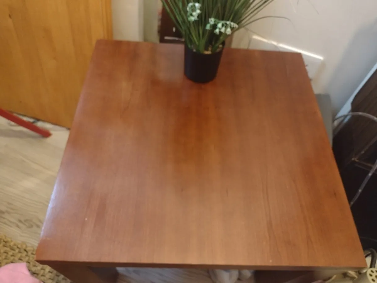 Heavy solid wood coffee table or TV stand - Image 2