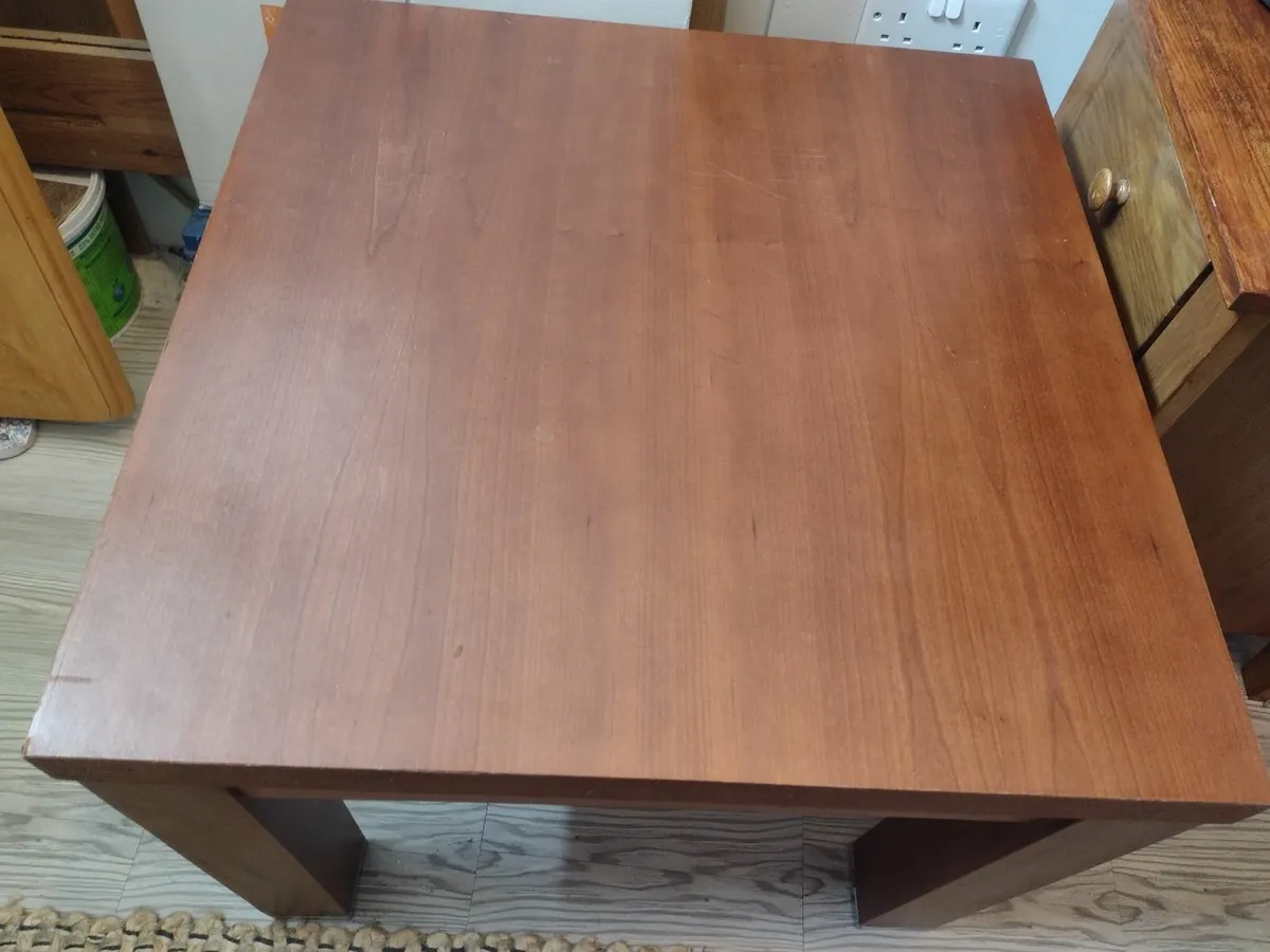 Heavy solid wood coffee table or TV stand - Image 3