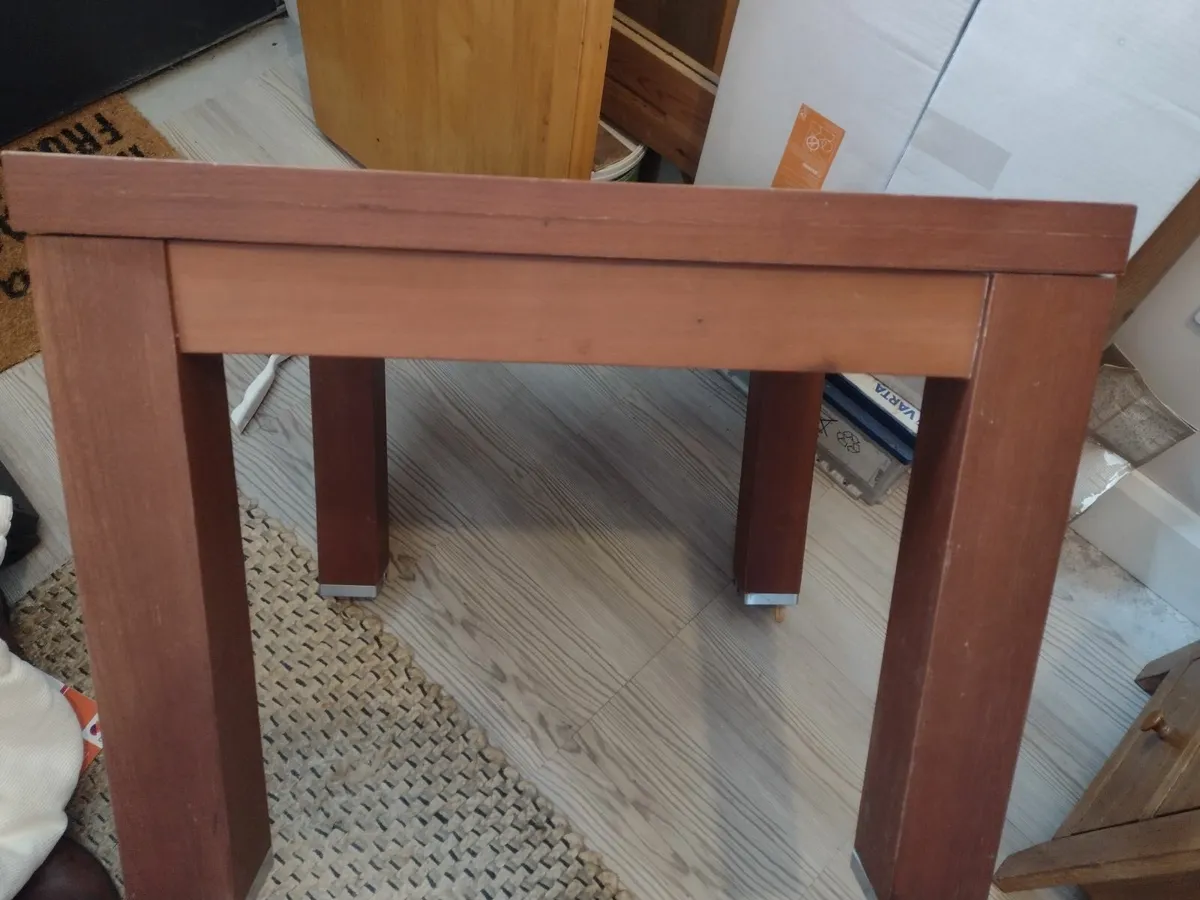 Heavy solid wood coffee table or TV stand - Image 4