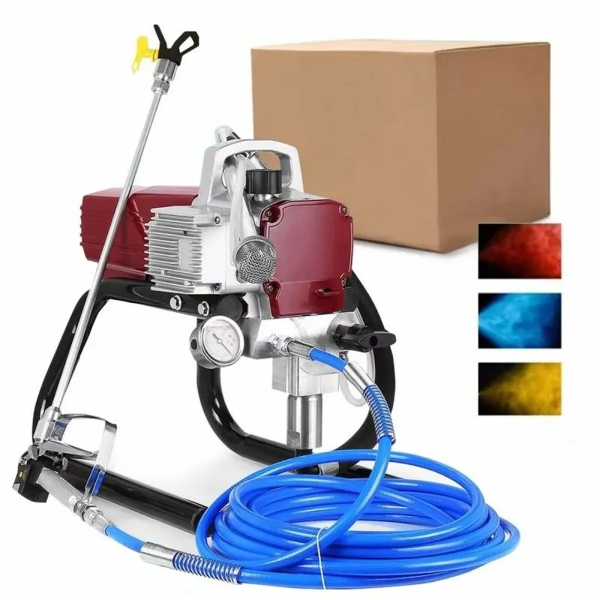 High-Pressure Airless Paint Sprayer Machine - Red - Image 1