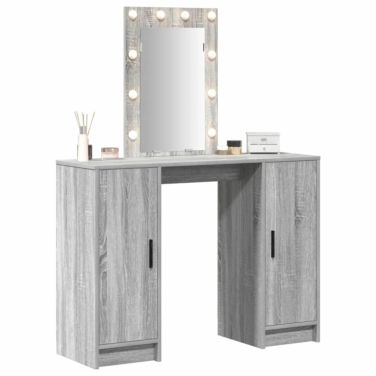 [Free P&P] New Grey Vanity Makeup Table & Mirror L - Image 2