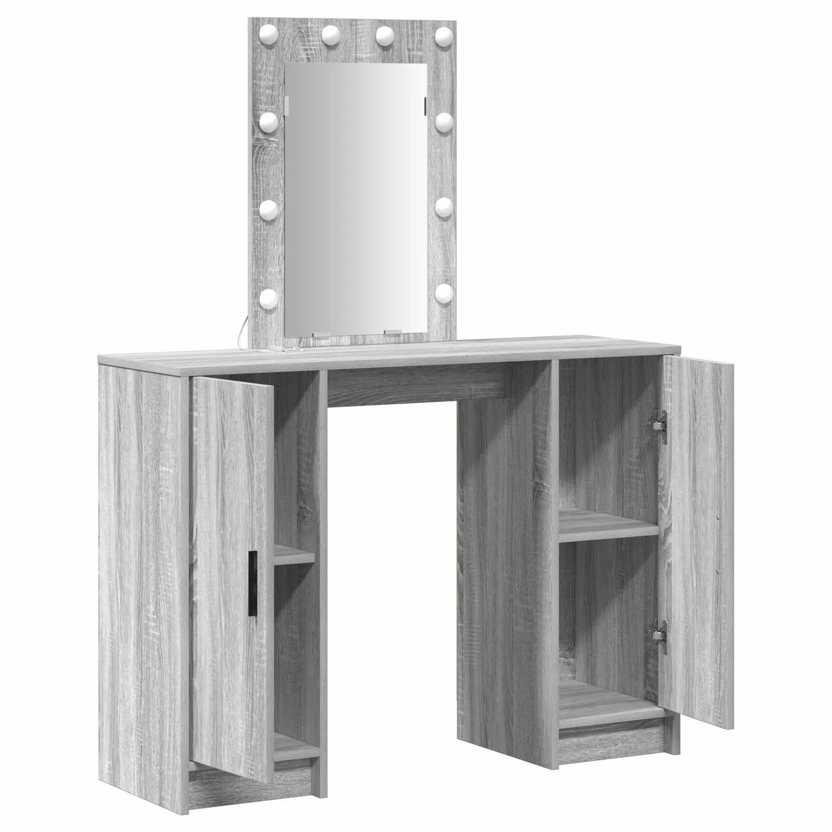 [Free P&P] New Grey Vanity Makeup Table & Mirror L - Image 3