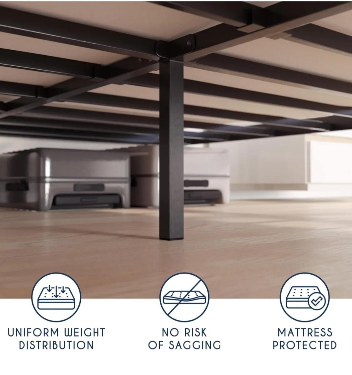 Super King Bed Frames Metal 180x200 - Image 2