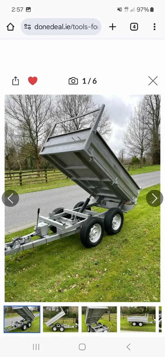 7x4 tipper trailer - Image 2