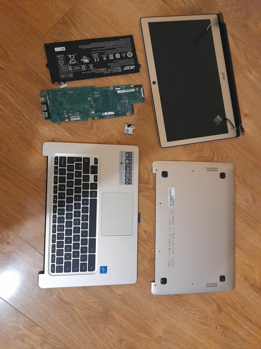 Gold Aluminium Acer Chromebook Laptop Parts. - Image 1
