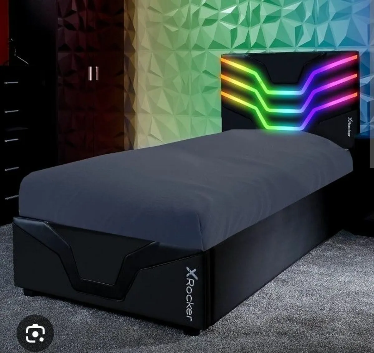 XROCKER Gaming Led Single Bed