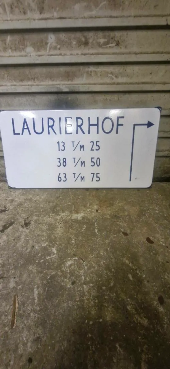 Enamel sign - Image 1