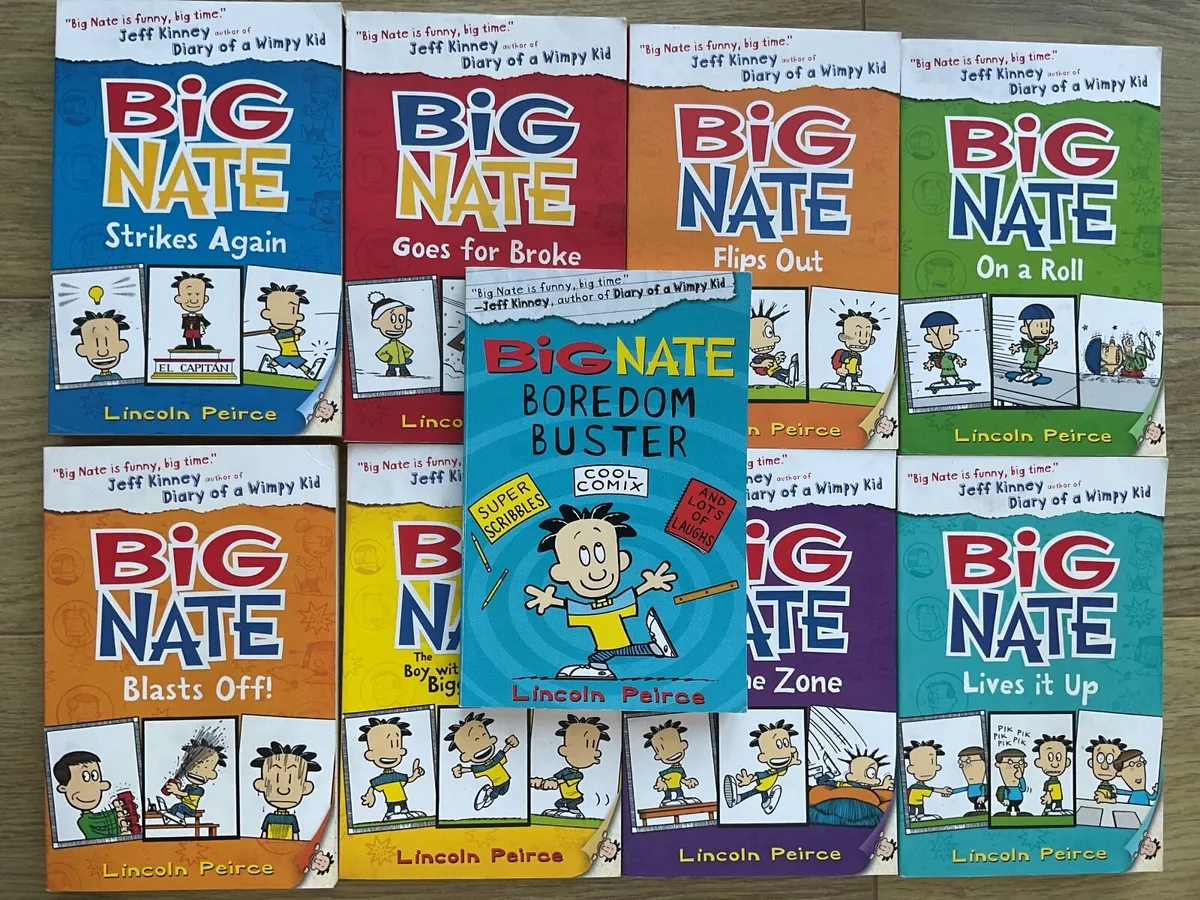 Big Nate books x 9 - Image 1