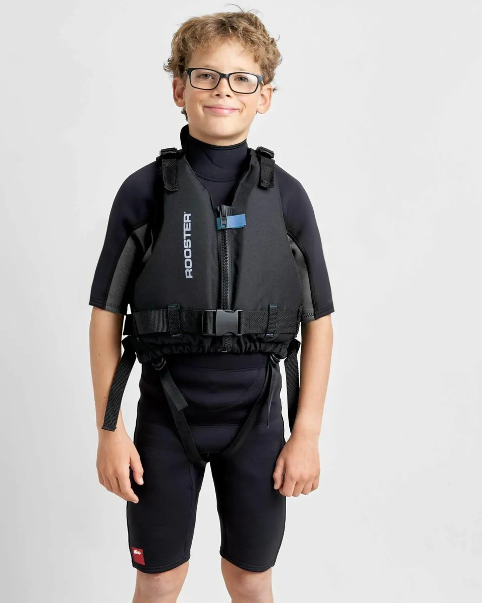 New R00STER Buoyancy Aids Front Zip Junior 30-40kg - Image 1