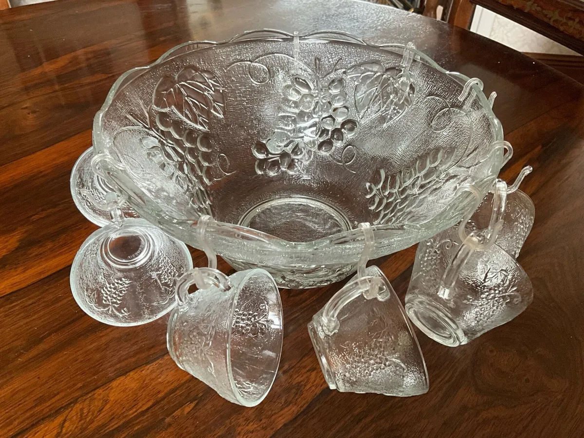 Vintage Punch Bowl Set - Image 3