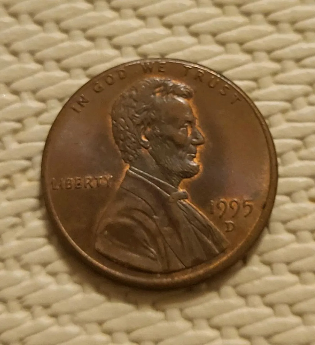 RARE 1995 D LINCOLN CENT COIN - Image 1