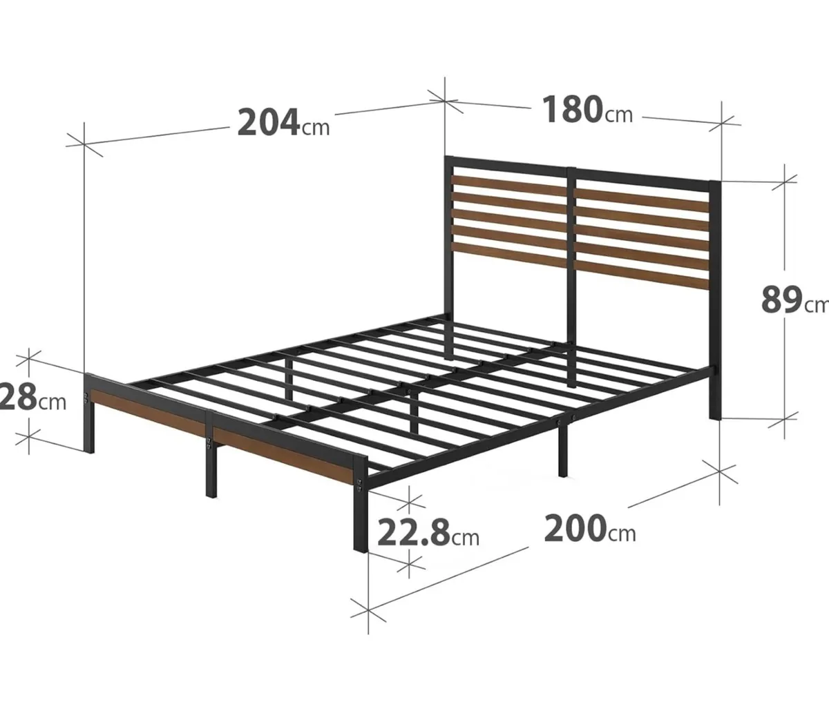 Super King Bed frame - Bed 180x200 cm - Image 3