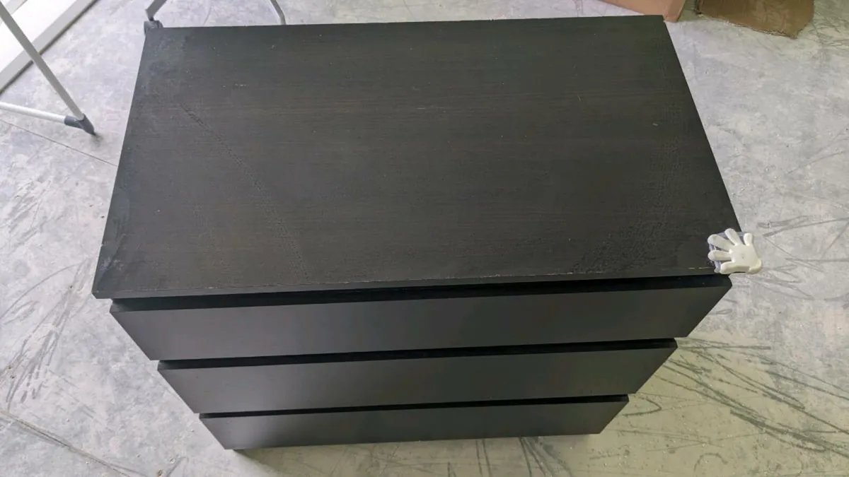 Black 3-drawer chest / cabinet / drawer / shelf - Image 1