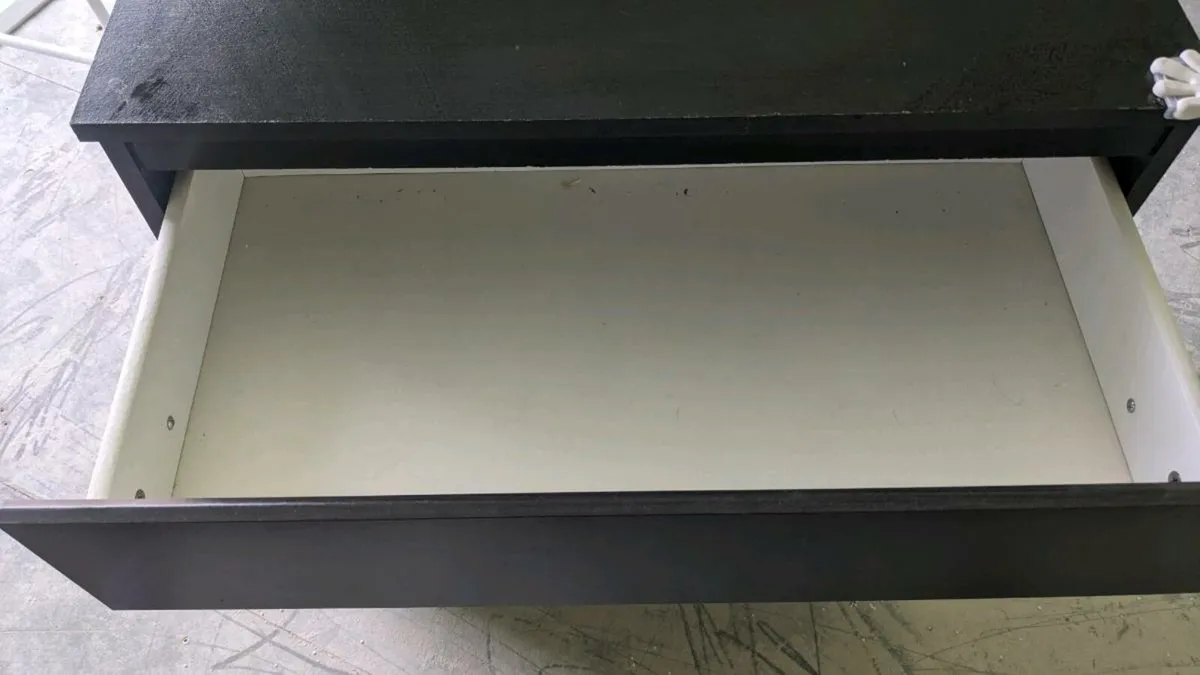 Black 3-drawer chest / cabinet / drawer / shelf - Image 4