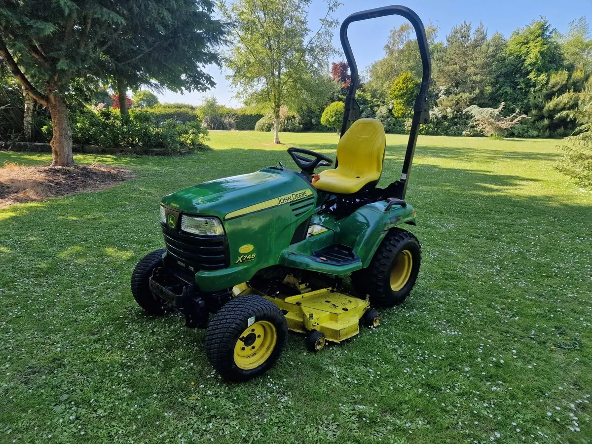 John Deere 24hp tractor ride on mower lawnmower - Image 1