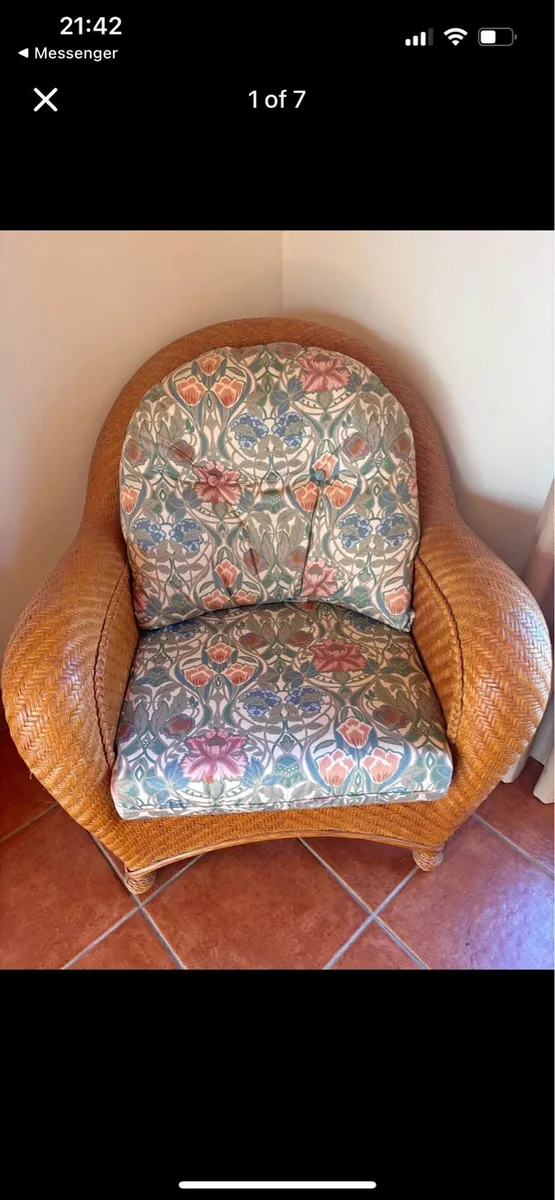 Cane conservatory furniture - Image 3