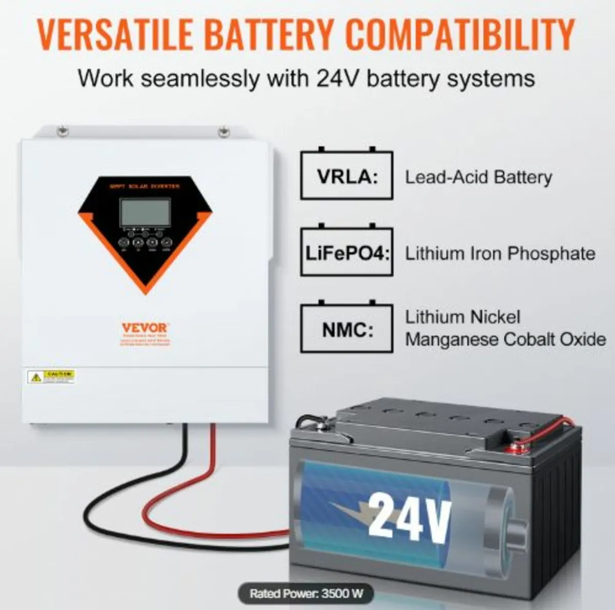 Hybrid Solar Inverter Charger 3500W 230V - Image 2