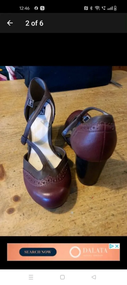 Ladies DEBENHAMS brown shoes, like new. - Image 2