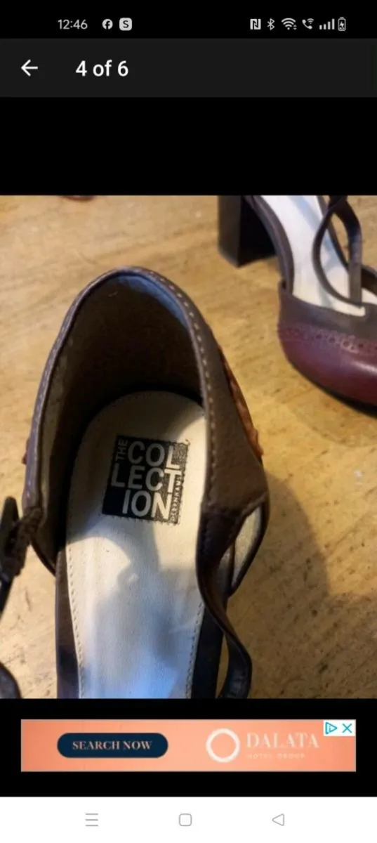 Ladies DEBENHAMS brown shoes, like new. - Image 4