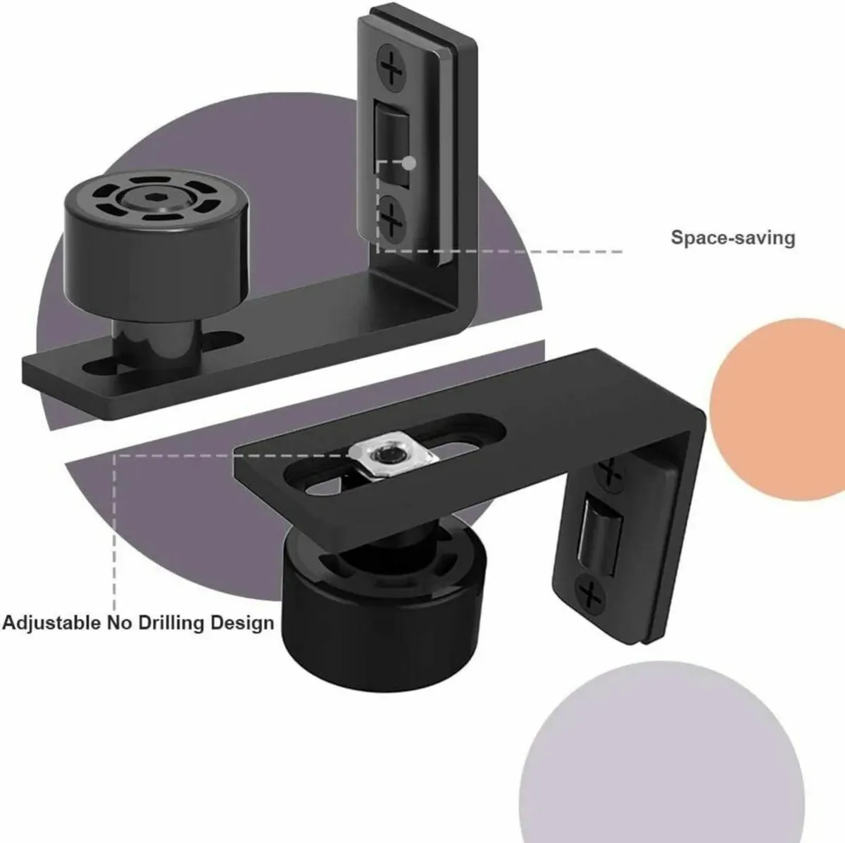 "Adjustable Heavy Duty Sliding Doors Hardware " - Image 3