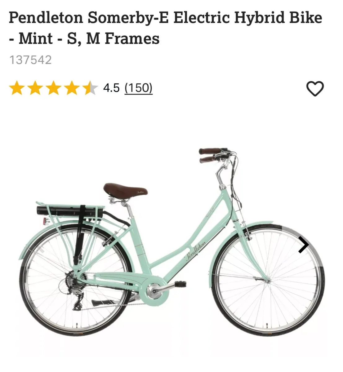 Pendleton Somerby-E Electric Hybrid Bike (Mint) - Image 1