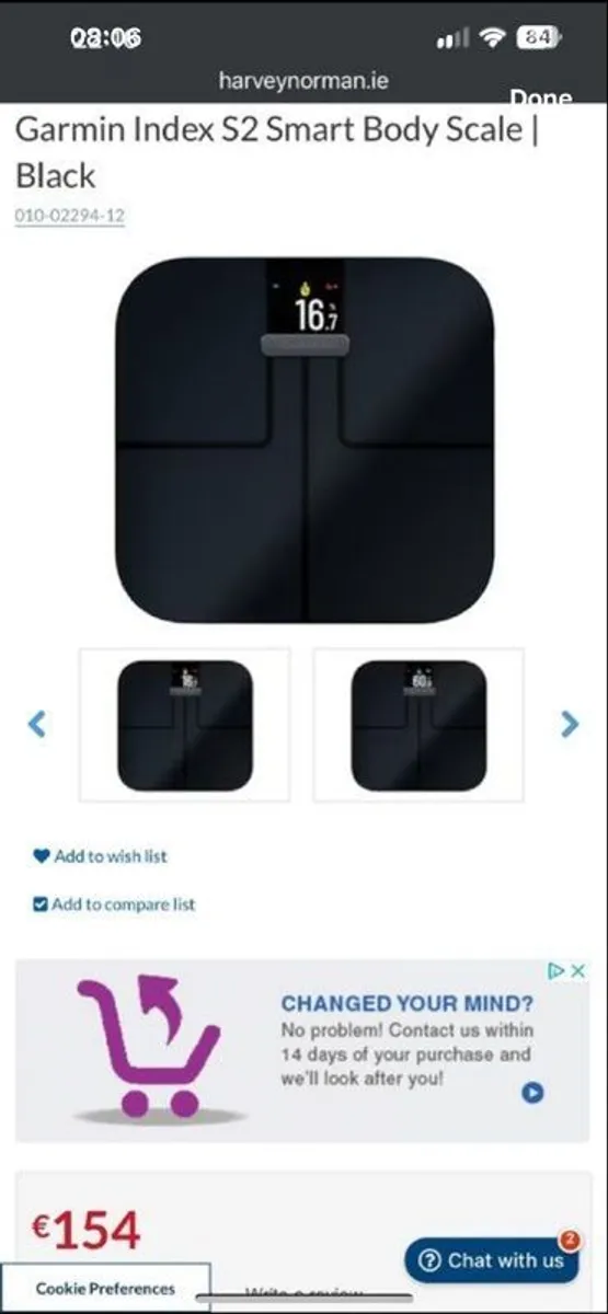 GARMIN Index S2 Smart Scale - Black