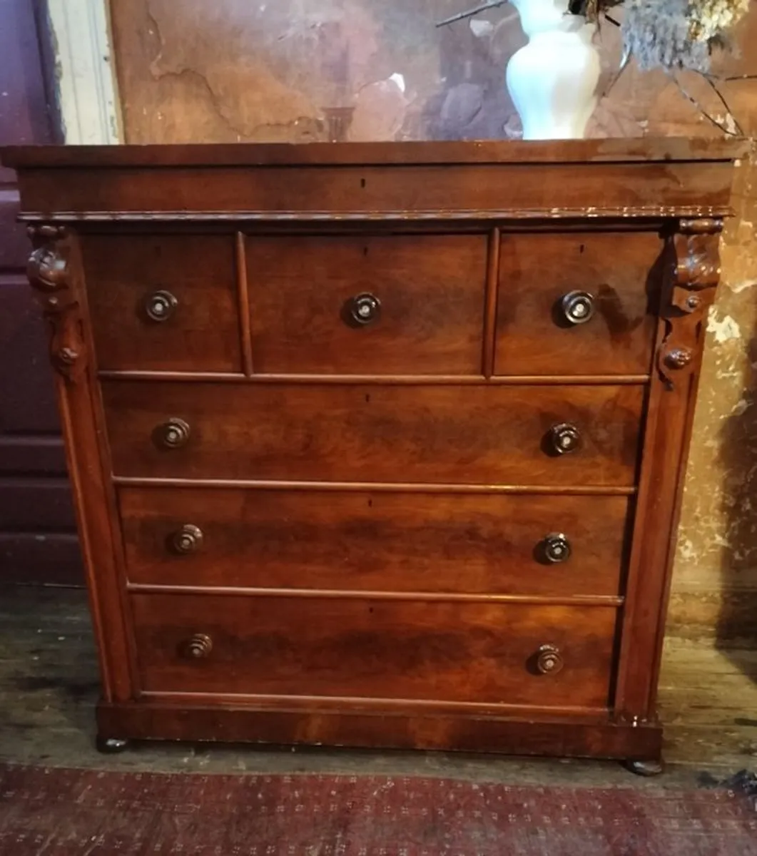 Victorian mahogany Chest of Drawers - Image 2