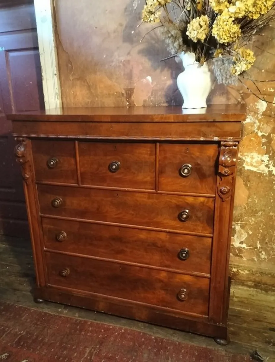 Victorian mahogany Chest of Drawers - Image 3
