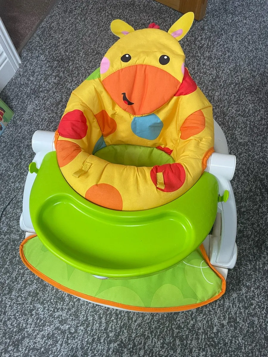 Fisher Price Sit me up Giraffe tray chair - Image 1