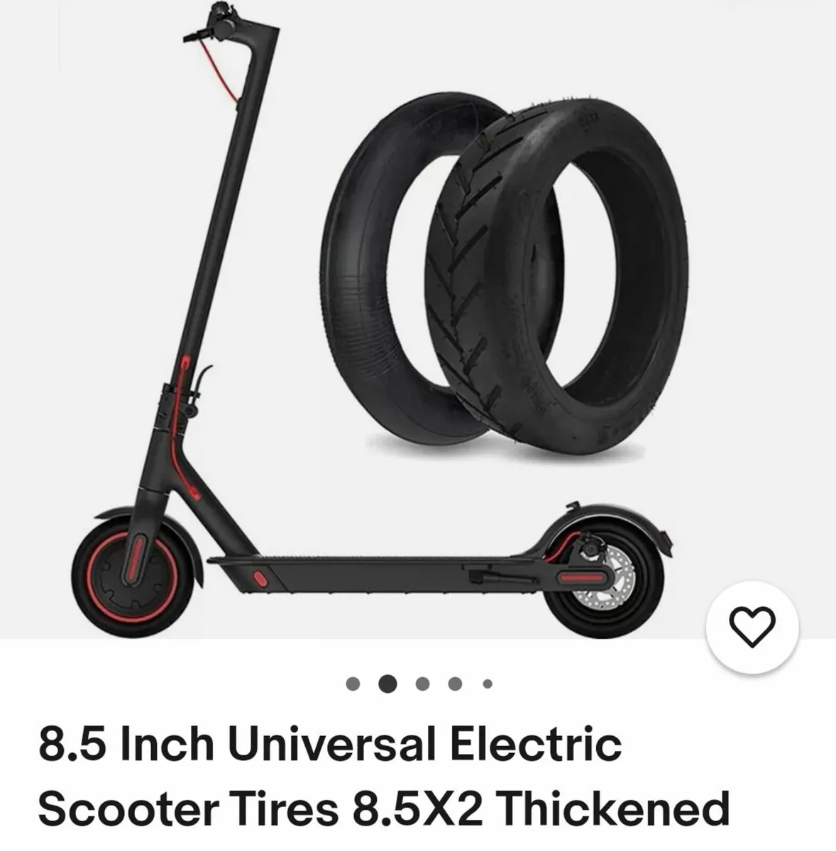 Brand New Original scooter tire+tube set 8.5inch - Image 1