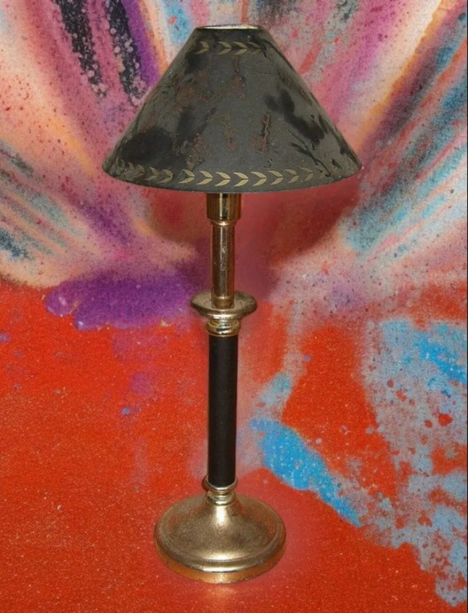 Pair Of Vintage Harrods Electric Candle Lamps - Image 1