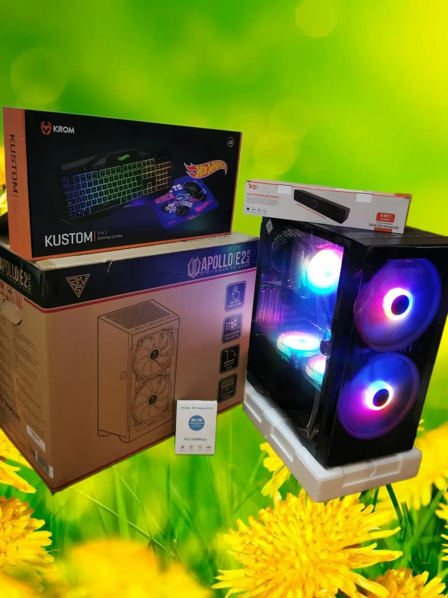 intel i7 PC GAMING COMPUTER 1 TB SSD 10 FANS LED - Image 1