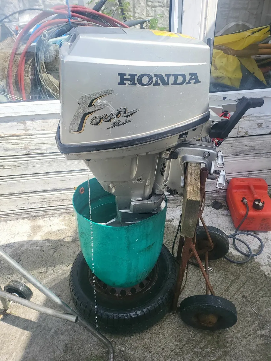 shortshaft honda 9.9hp 4 stroke runs like new - Image 1
