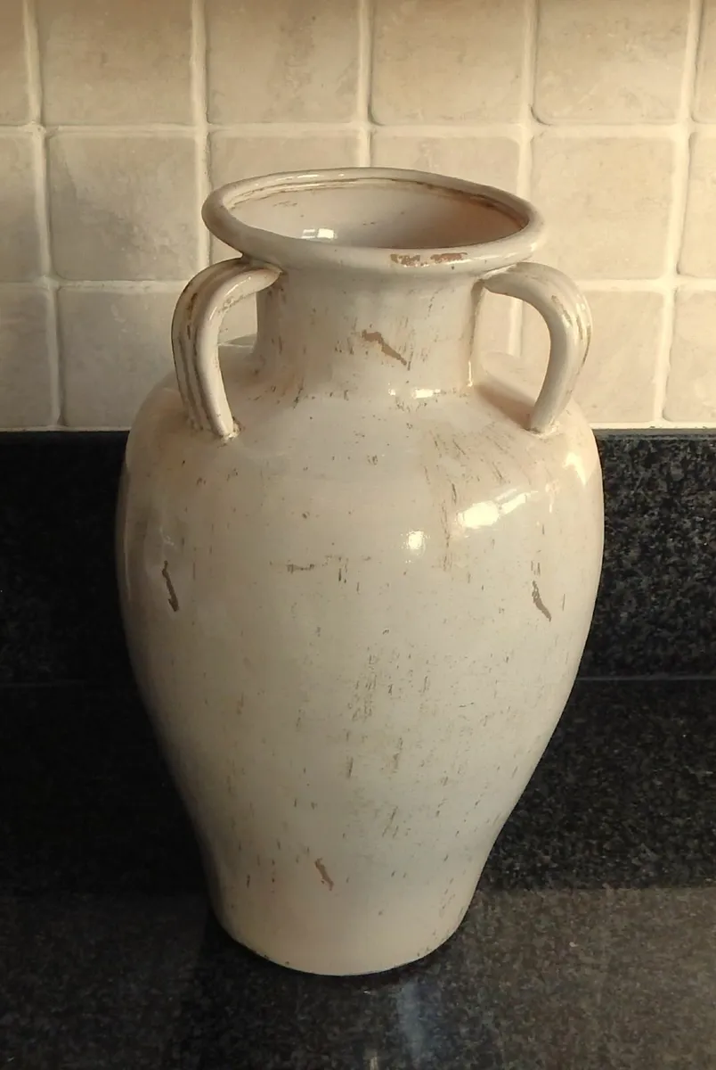 Large Stoneware Pottery Urn - Image 1
