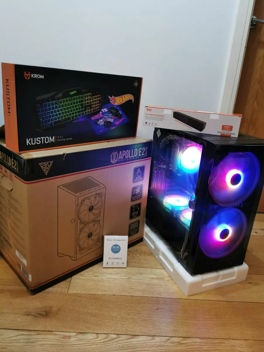 intel i7 PC GAMING COMPUTER 1 TB SSD 10 FANS LED - Image 4