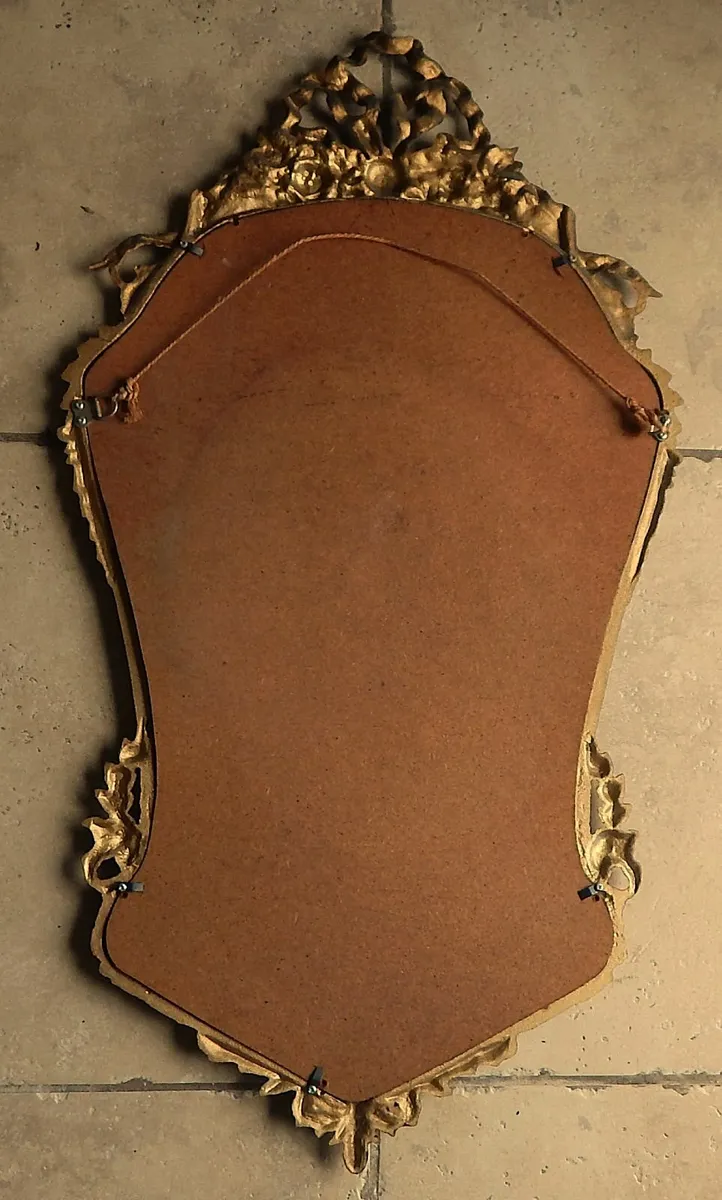 Wall Mirror in Ornate Rococo Style Metal Frame - Image 4