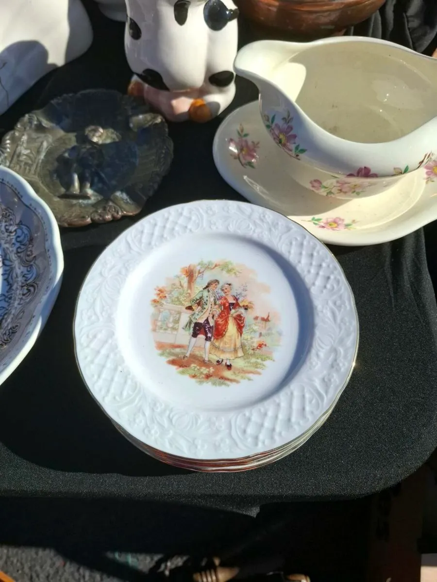 6 small china sides plates postage possible