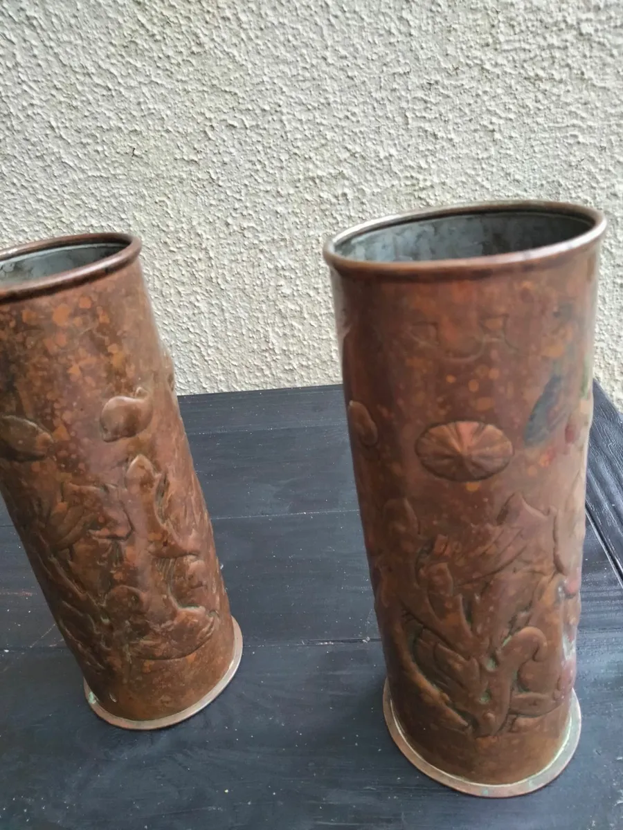 Newlyn Copper Vases - Image 1