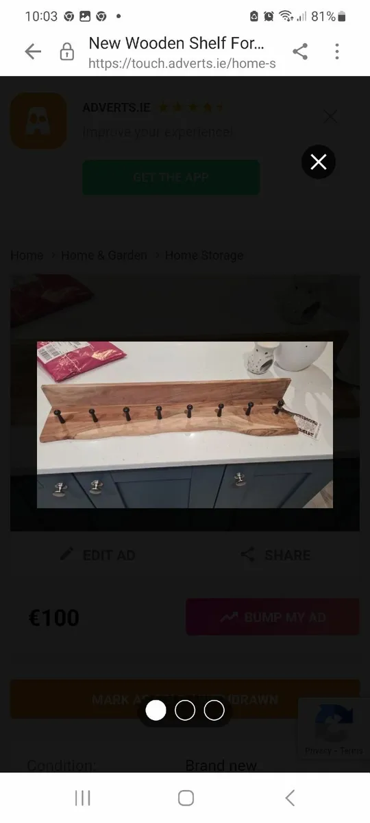 New wooden shelf - Image 1