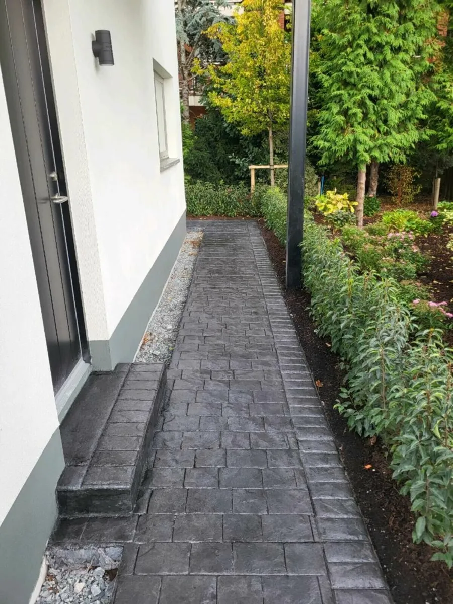 Imprinted concrete
