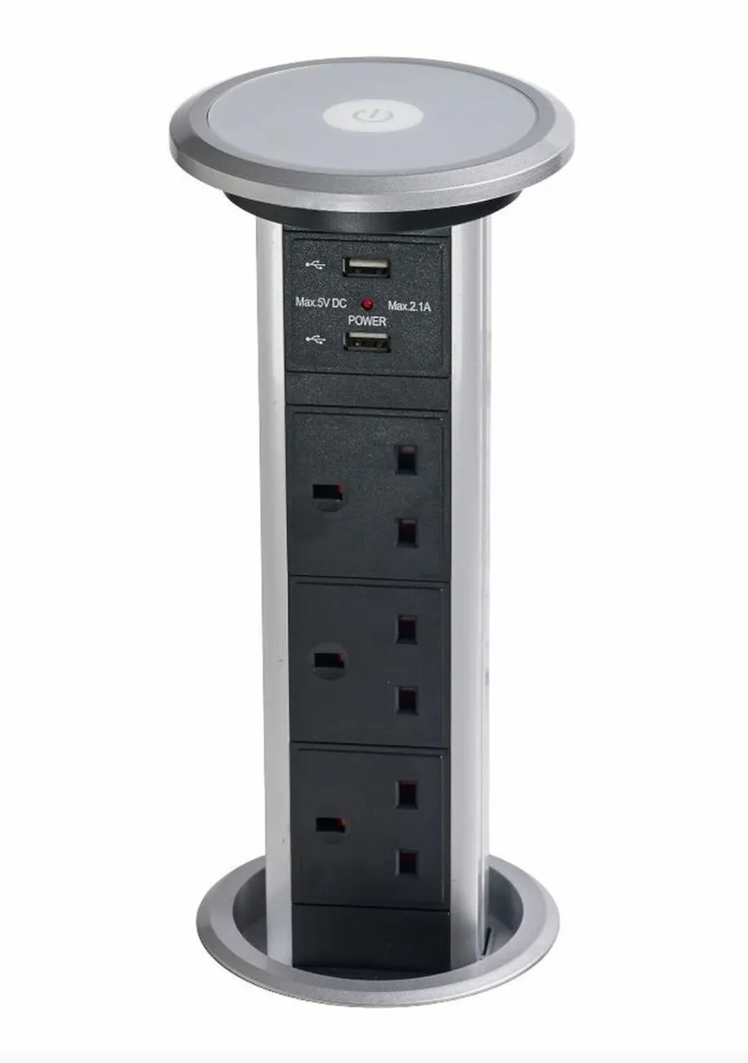 Motorised Pop-up Socket Power Port & USB Charger - Image 2