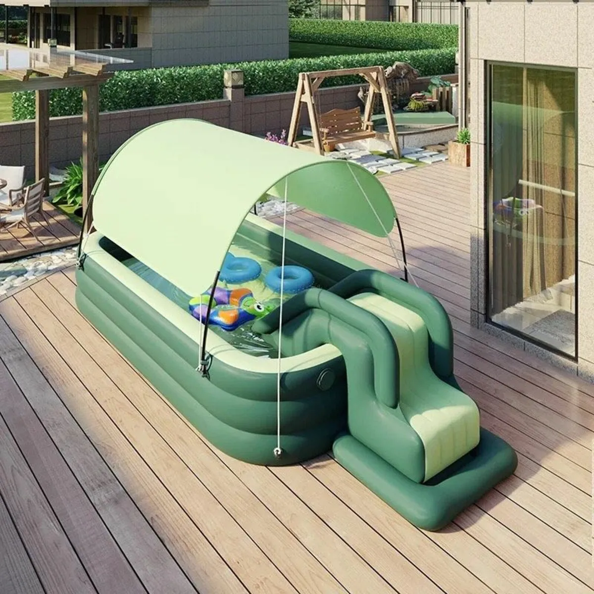 Swimming pool with slide (3x2m) - Image 2