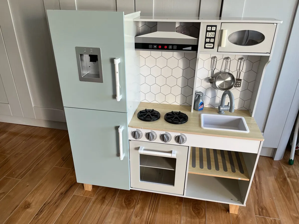 Wooden play kitchen