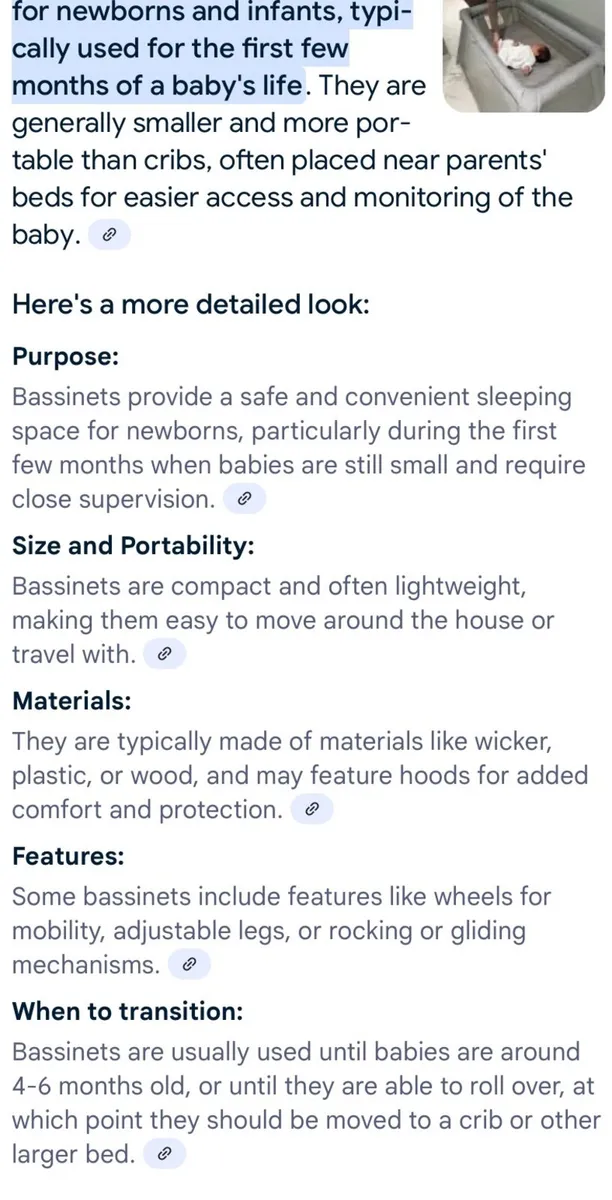 Sunbury Cocoon Bassinet / Baby Crib - Image 3