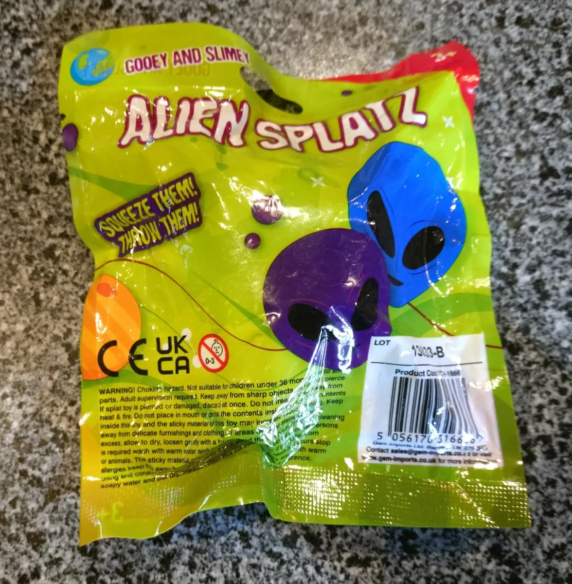 ALIEN SQUEEZE HEAD/ TOY (BRAND NEW). - Image 2