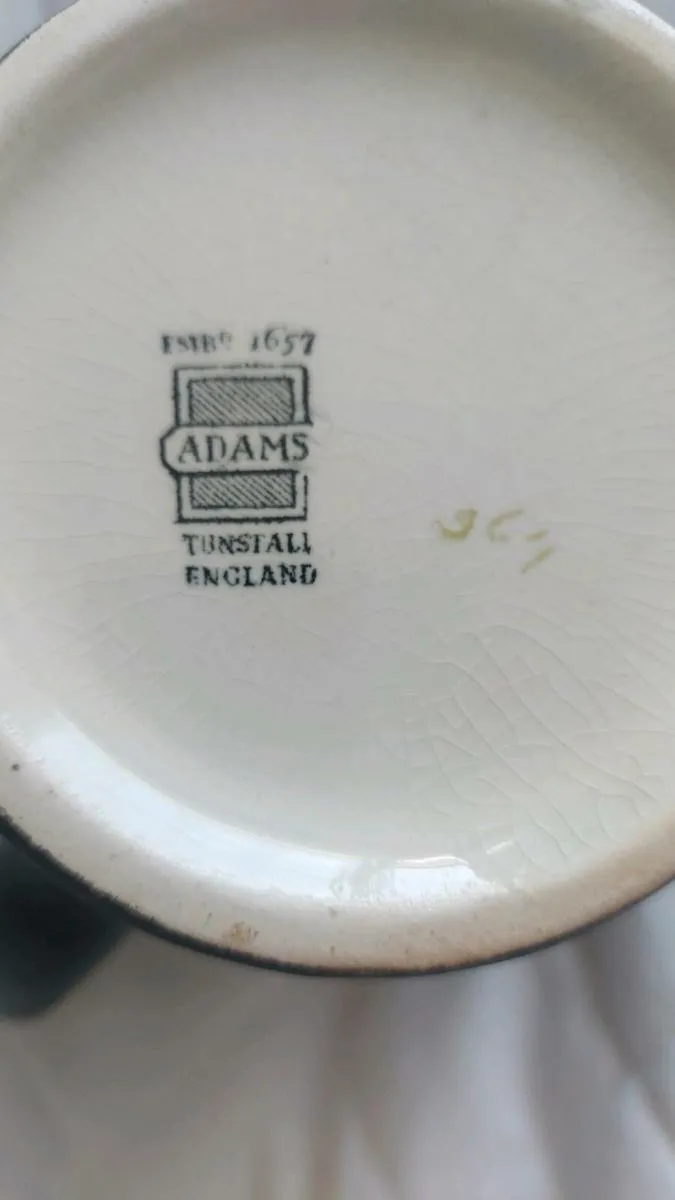 Lovely antique Adams teapot and creamer - Image 3