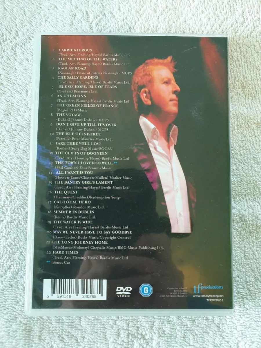 Tommy Fleming DVD A Journey Home - Image 2