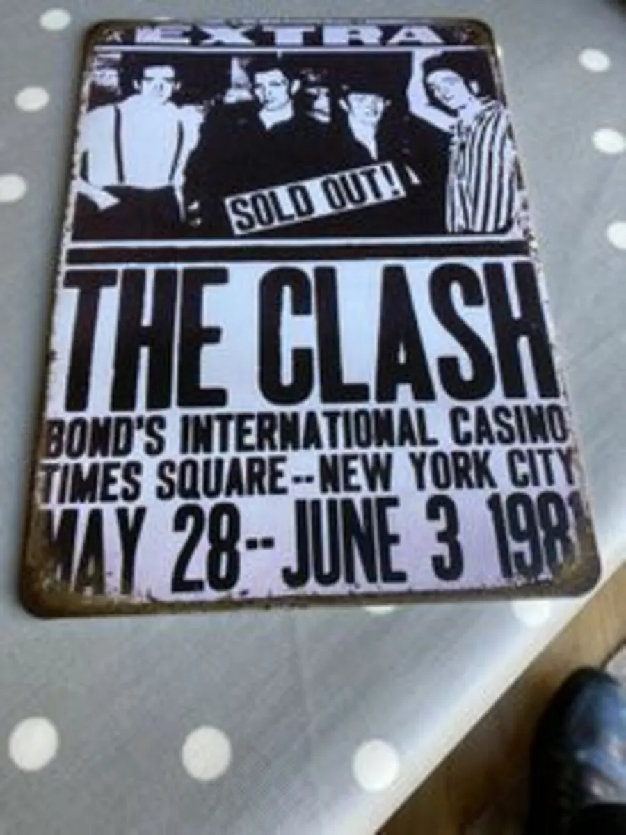The Clash Metal Wall Plaque